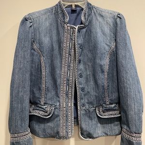 Unique women’s jeans, jacket by the gap size 10, vintage